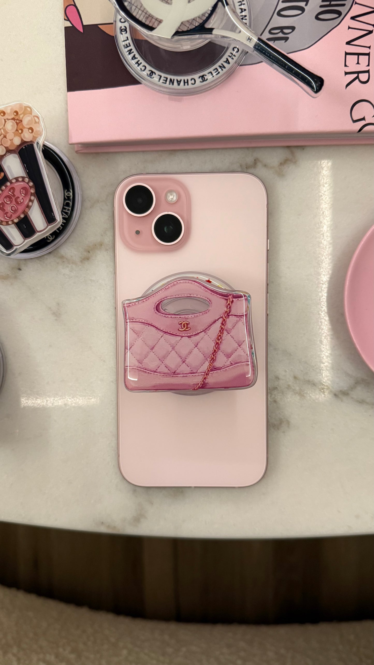 Chanel bag phone grip