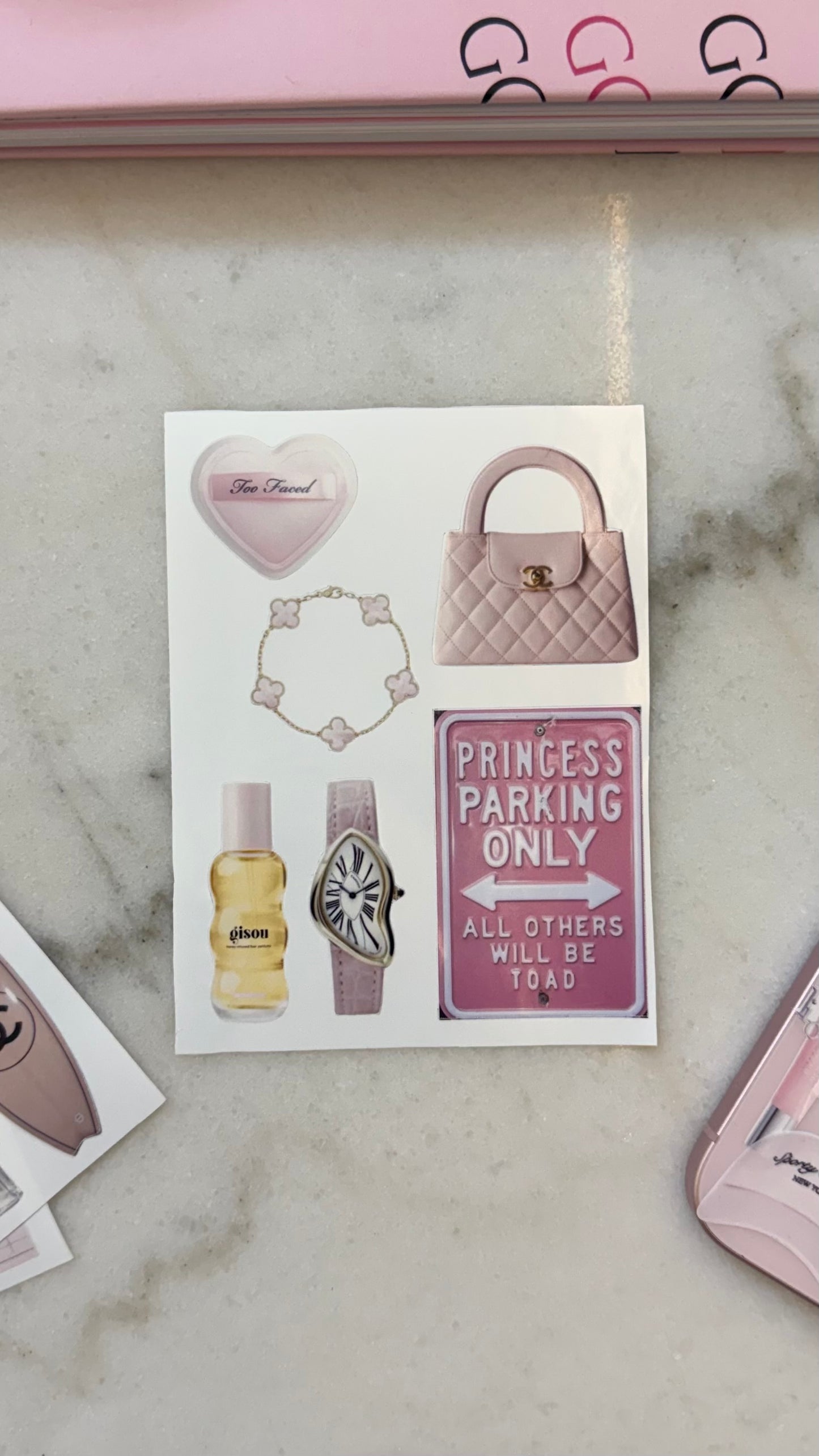 Classy girl stickers sheet