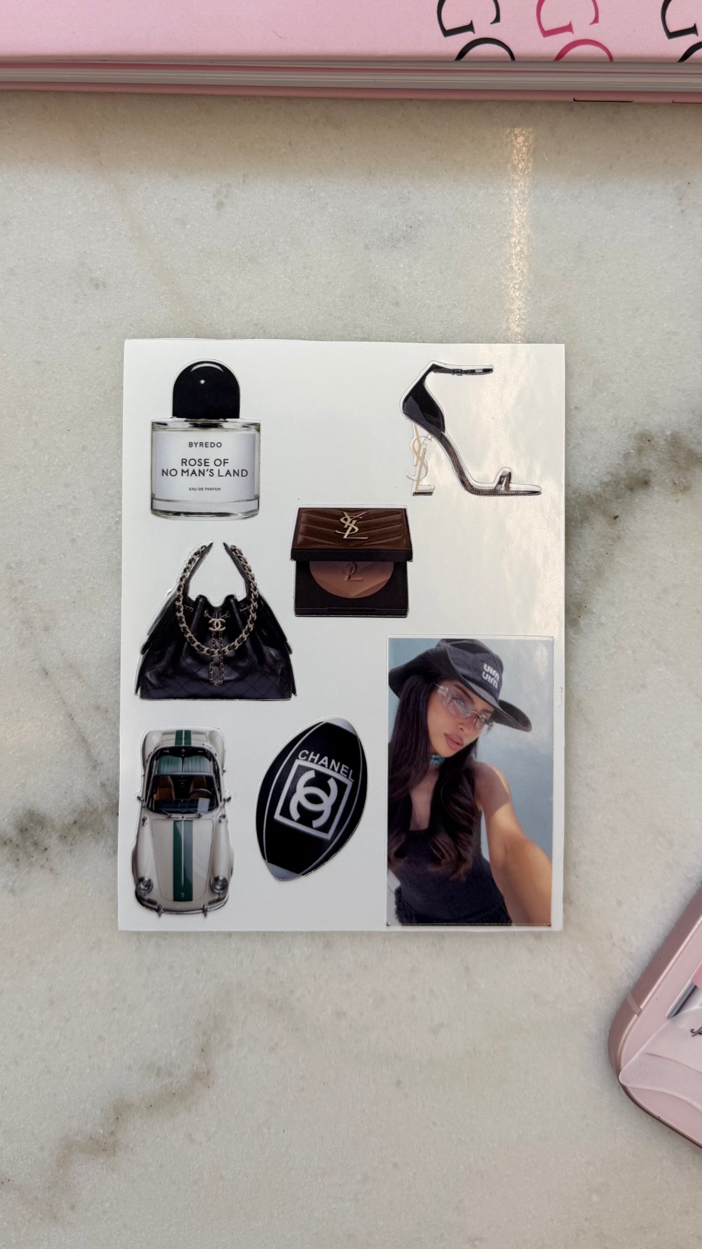 Sporty & rich stickers sheet