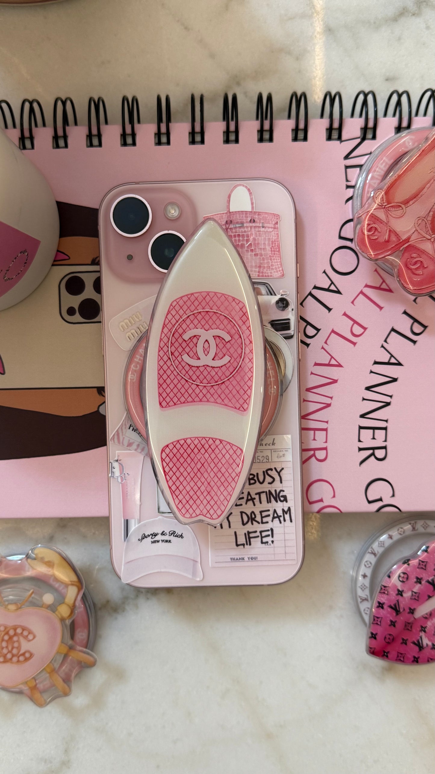 Chanel white*pink board