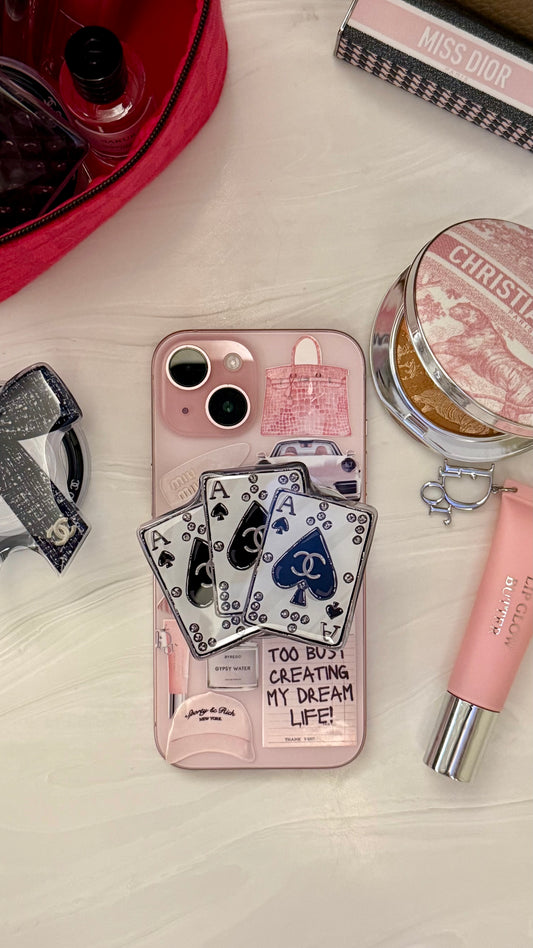 Chanel play card phone grip