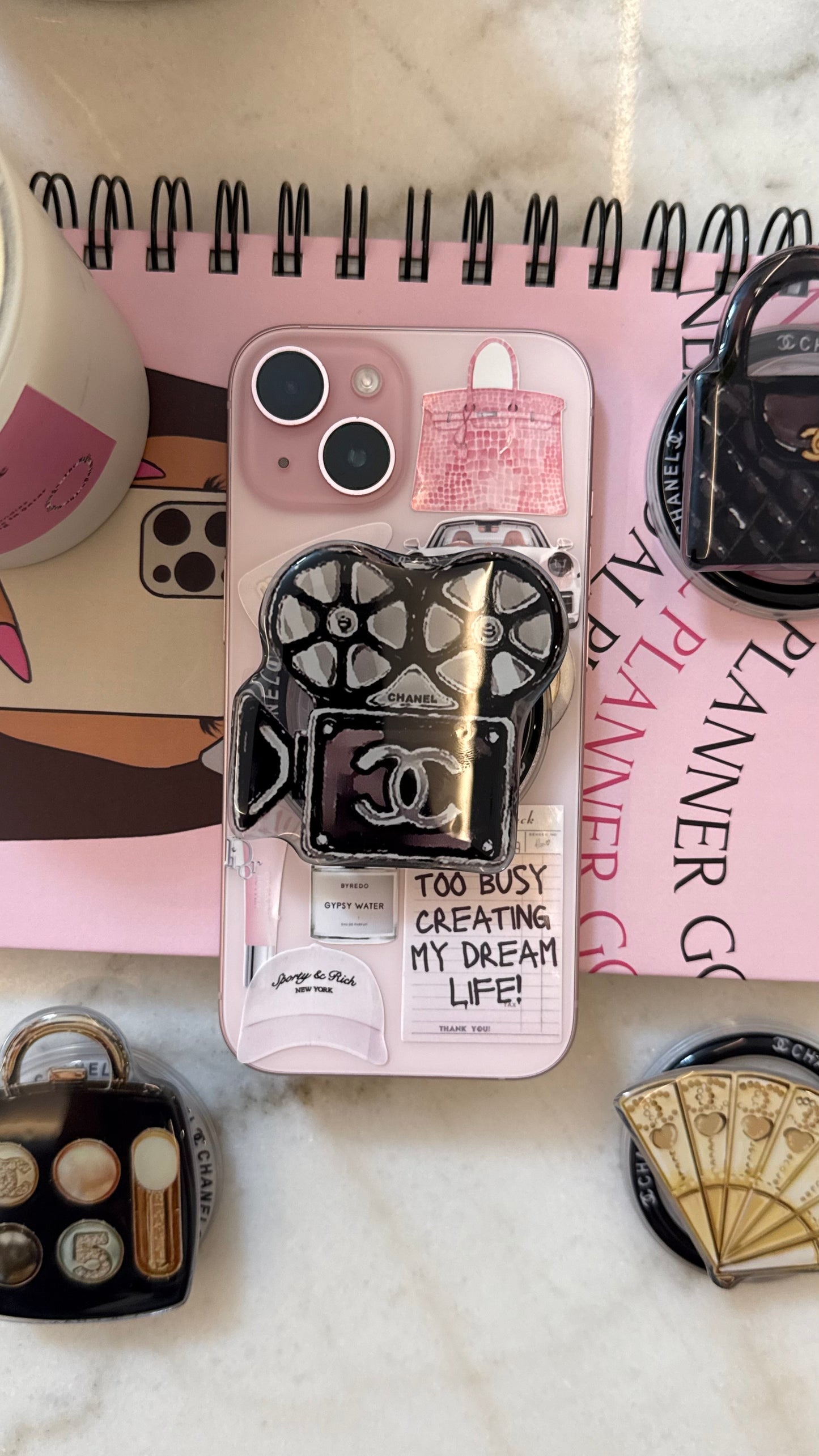 Chanel movie phone grip